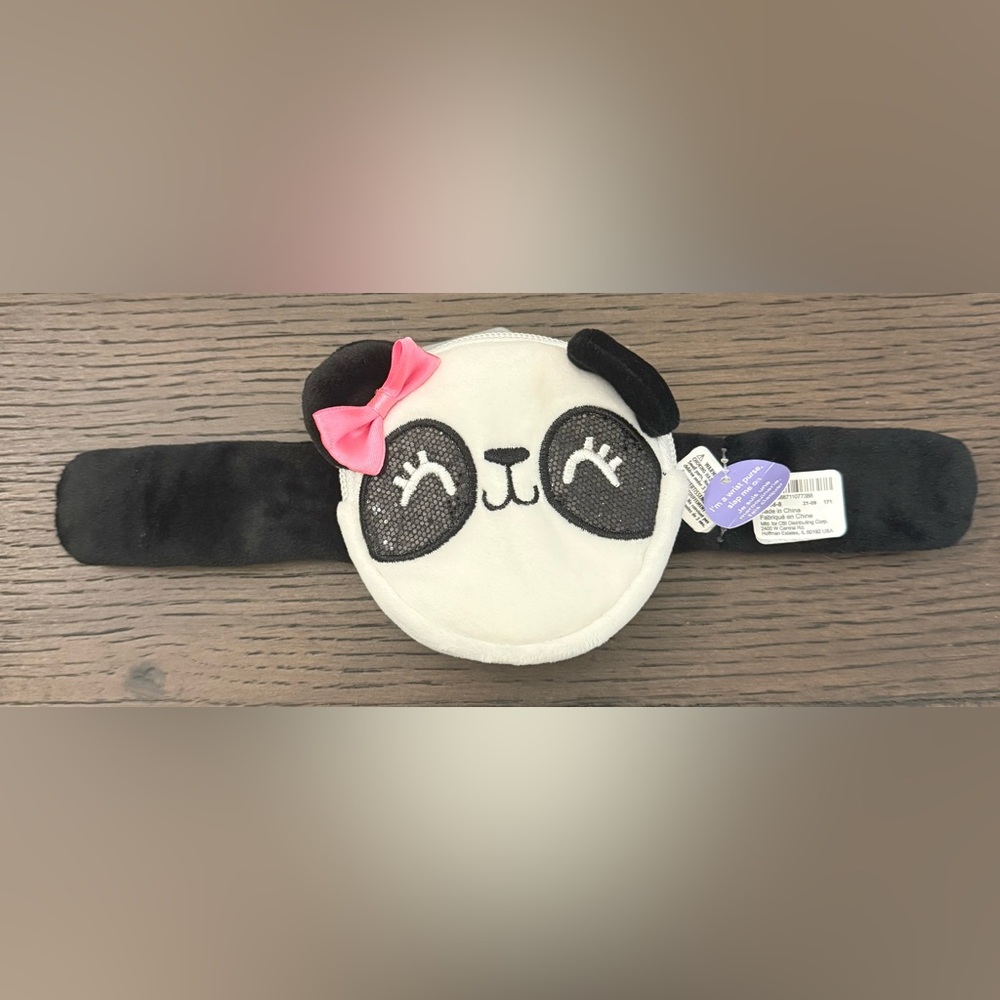 Claire’s Panda Slap Bracelet Wrist Purse